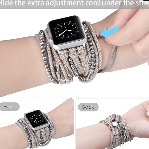 ⌚️🍏🚹🚺V-MORO Compatible with Series 8/7 Apple Watch 40-42mm Bands Multi-layer - Picture 4 of 8